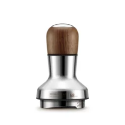 Accesorio para airear y nivelar el café molido de acero inox y madera de nogal Sage