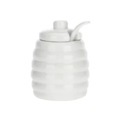Azucarero con cuchara de porcelana Menage La Porcellana Bianca