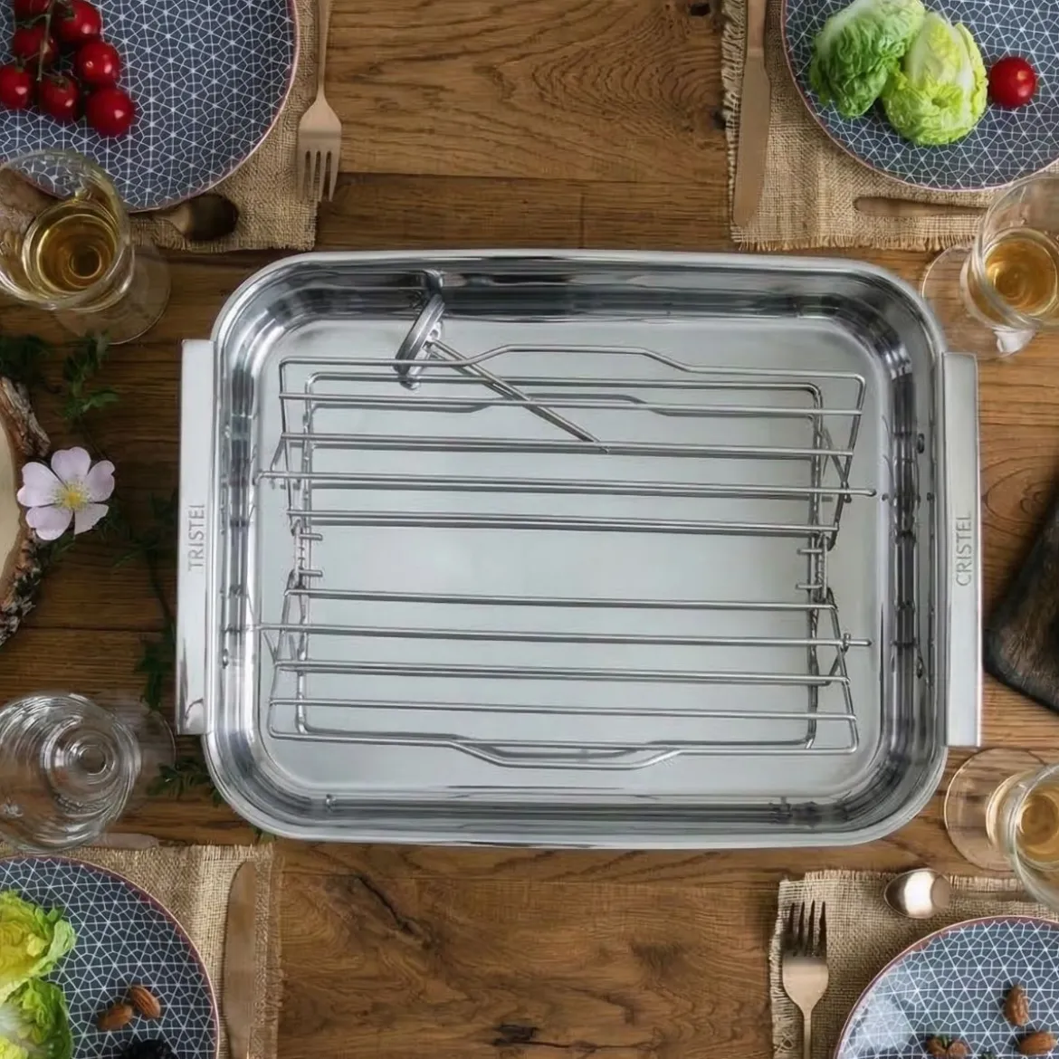 Bandeja para horno de acero inoxidable 3-Ply Cristel
