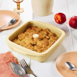 Bandejas de hornear de cristal con tapa Pebbly