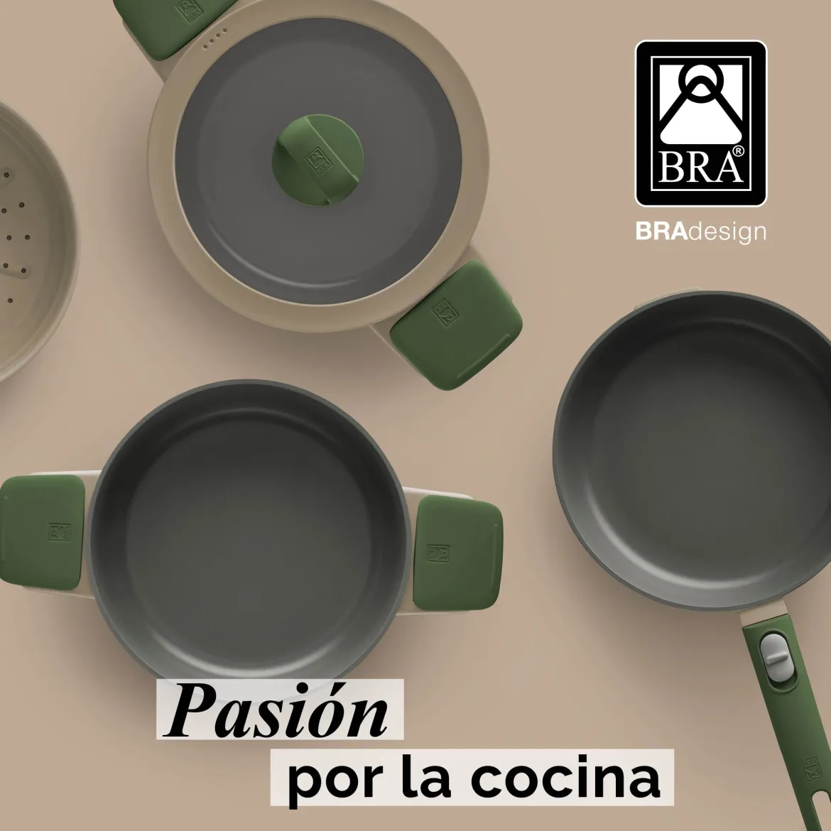 Batería de cocina cerámica 5 piezas Compac Pro Ceramic Bra