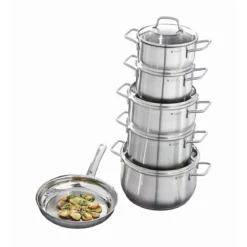 Batería de cocina de acero inox 4 y 6 piezas Brillant WMF