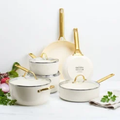 Batería de cocina 6 piezas cerámicas Padova Cream White GreenPan