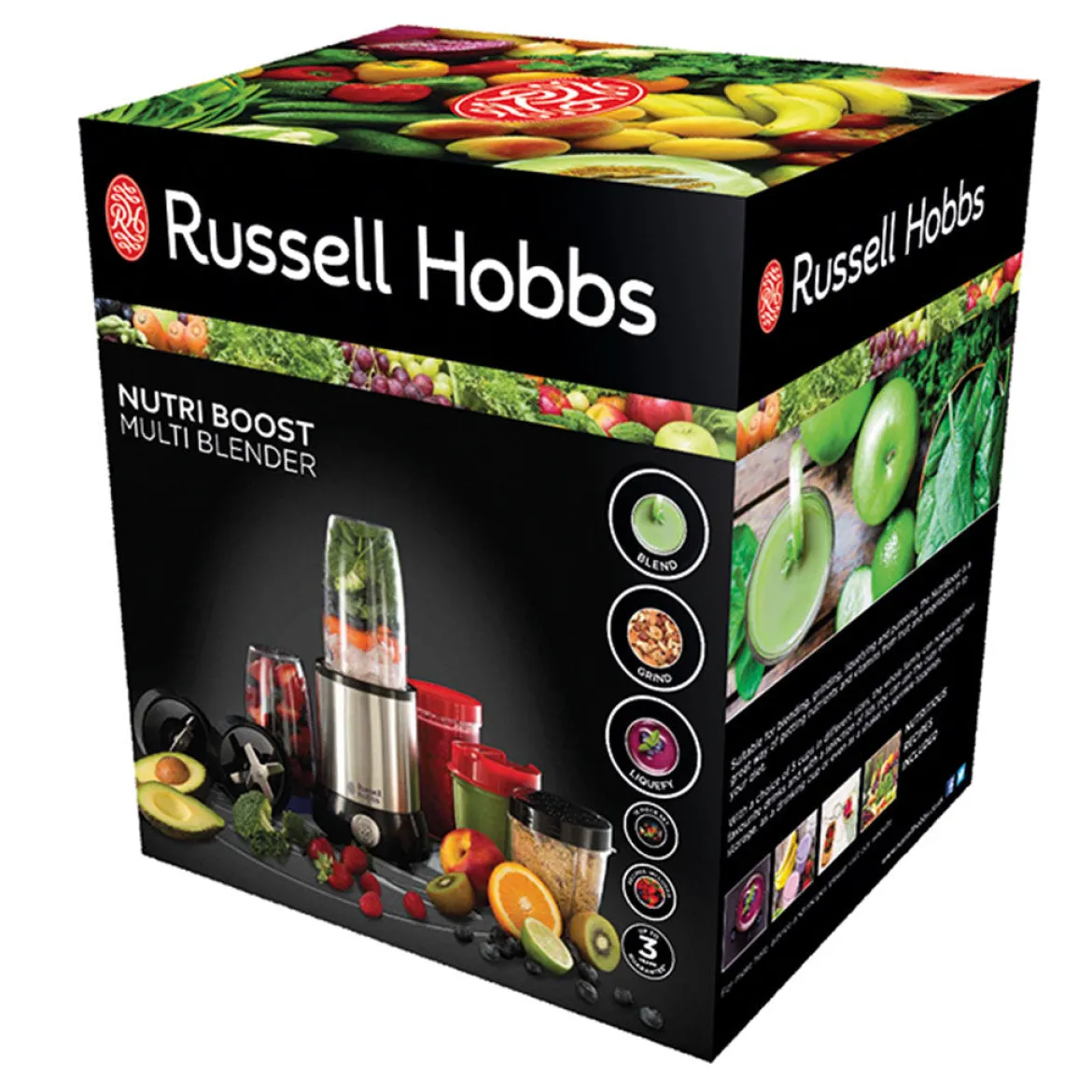 Batidora multiusos Nutriboost 15 piezas Russell Hobbs