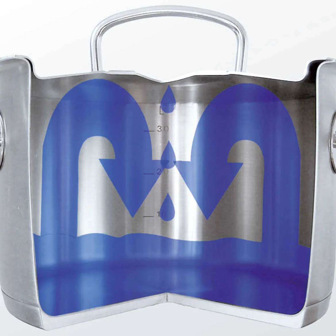 Cacerola acero inoxidable con tapa de cristal Original-Profi Collection® Fissler