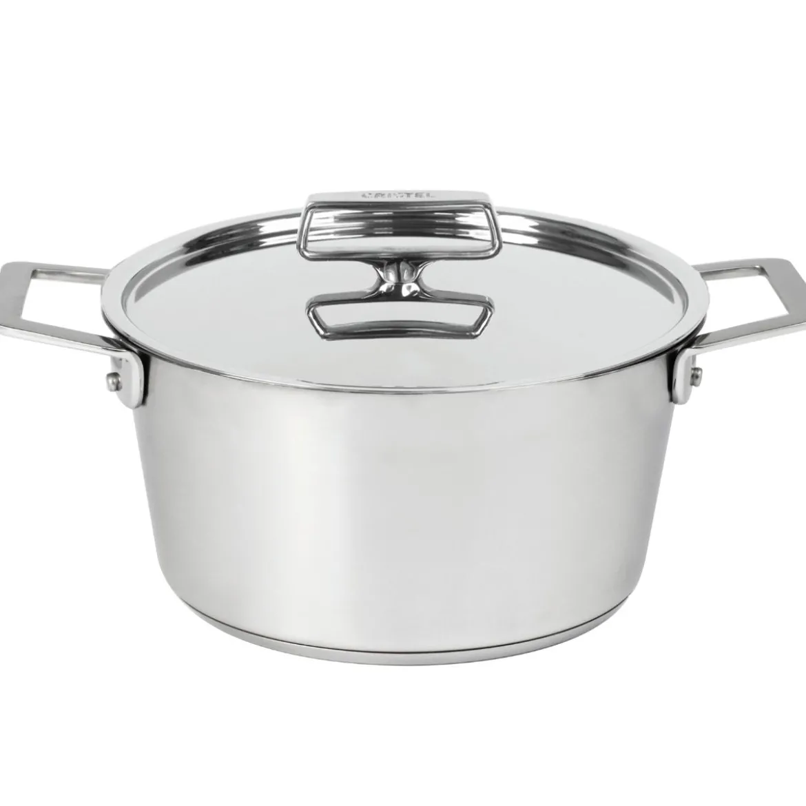 Cacerola alta de acero inoxidable con tapa de inox 1826 Cristel