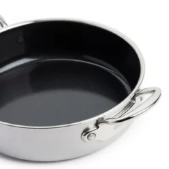 Cacerola baja cerámica con exterior acero inoxidable Premiere GreenPan