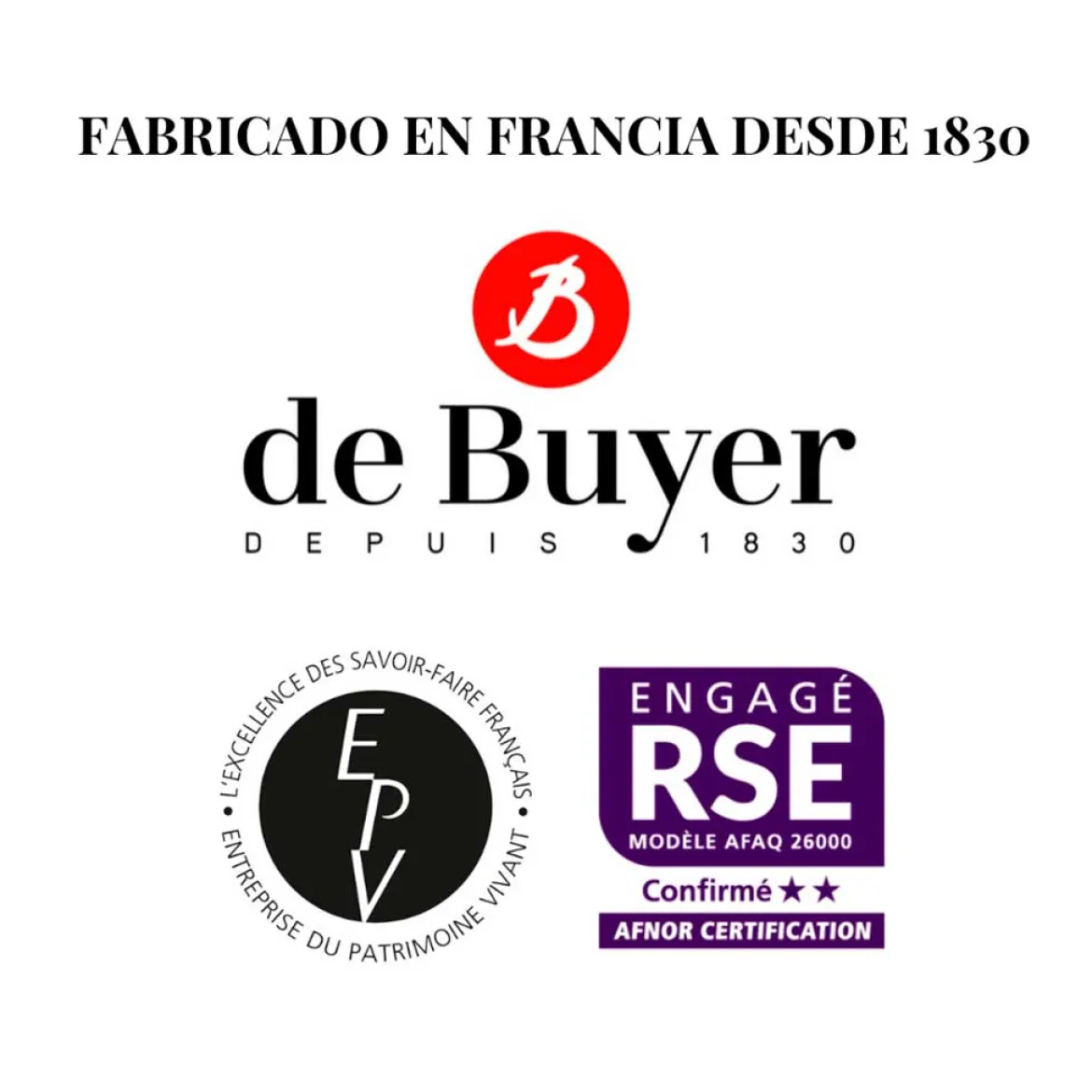 Cacerola baja de acero inoxidable Affinity de De Buyer