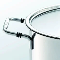 Cacerola 20cm de acero inox con tapa de cristal Bonn Fissler