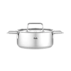 Cacerola de acero inoxidable con tapa de cristal Pure Fissler