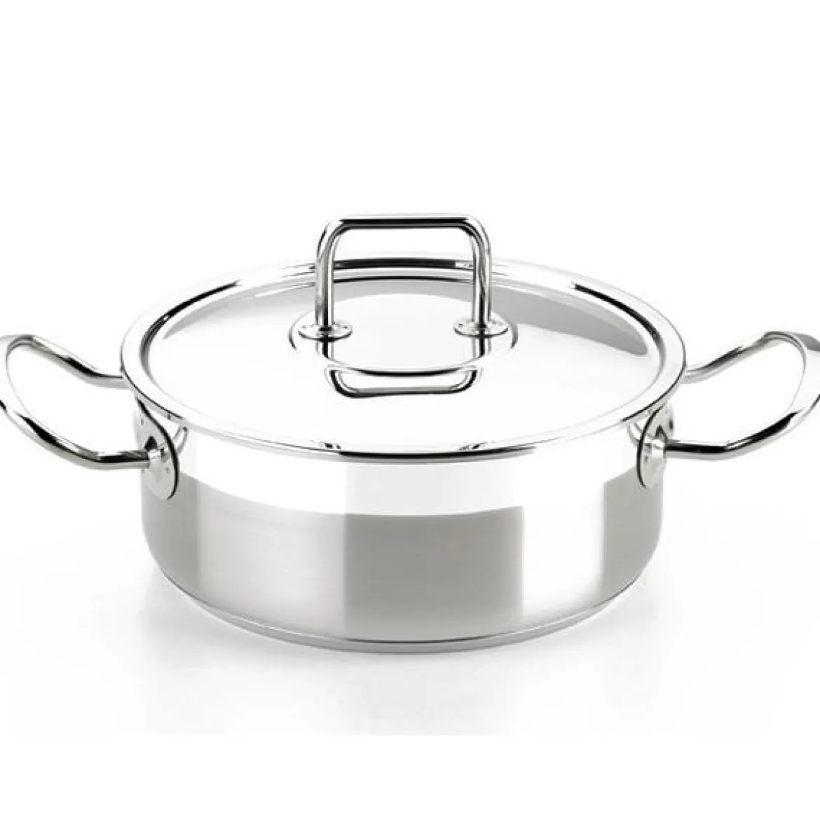 Cacerola de acero inoxidable con tapa Bra Profesional