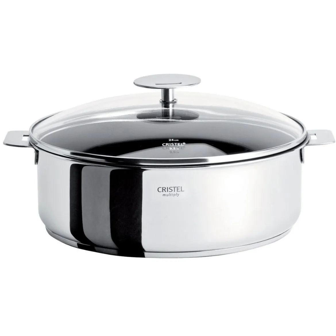 Cacerola y sauté de acero inoxidable multicapa Casteline Cristel