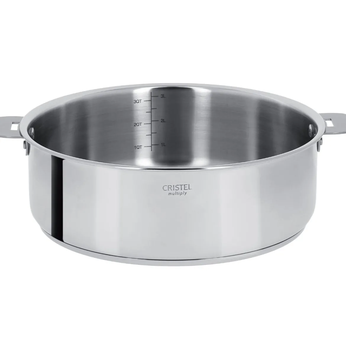 Cacerola y sauté de acero inoxidable multicapa Casteline Cristel