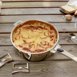 Cacerola y sauté de acero inoxidable multicapa Casteline Cristel