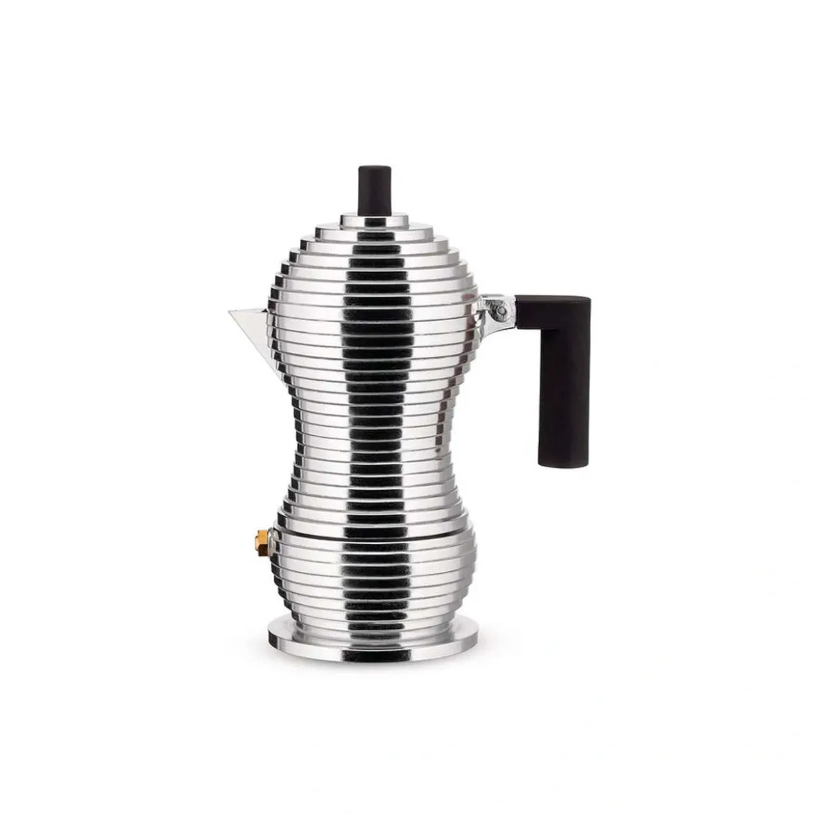 Cafetera de aluminio fundido de Michele De Lucchi Pulcina Alessi (apta inducción)