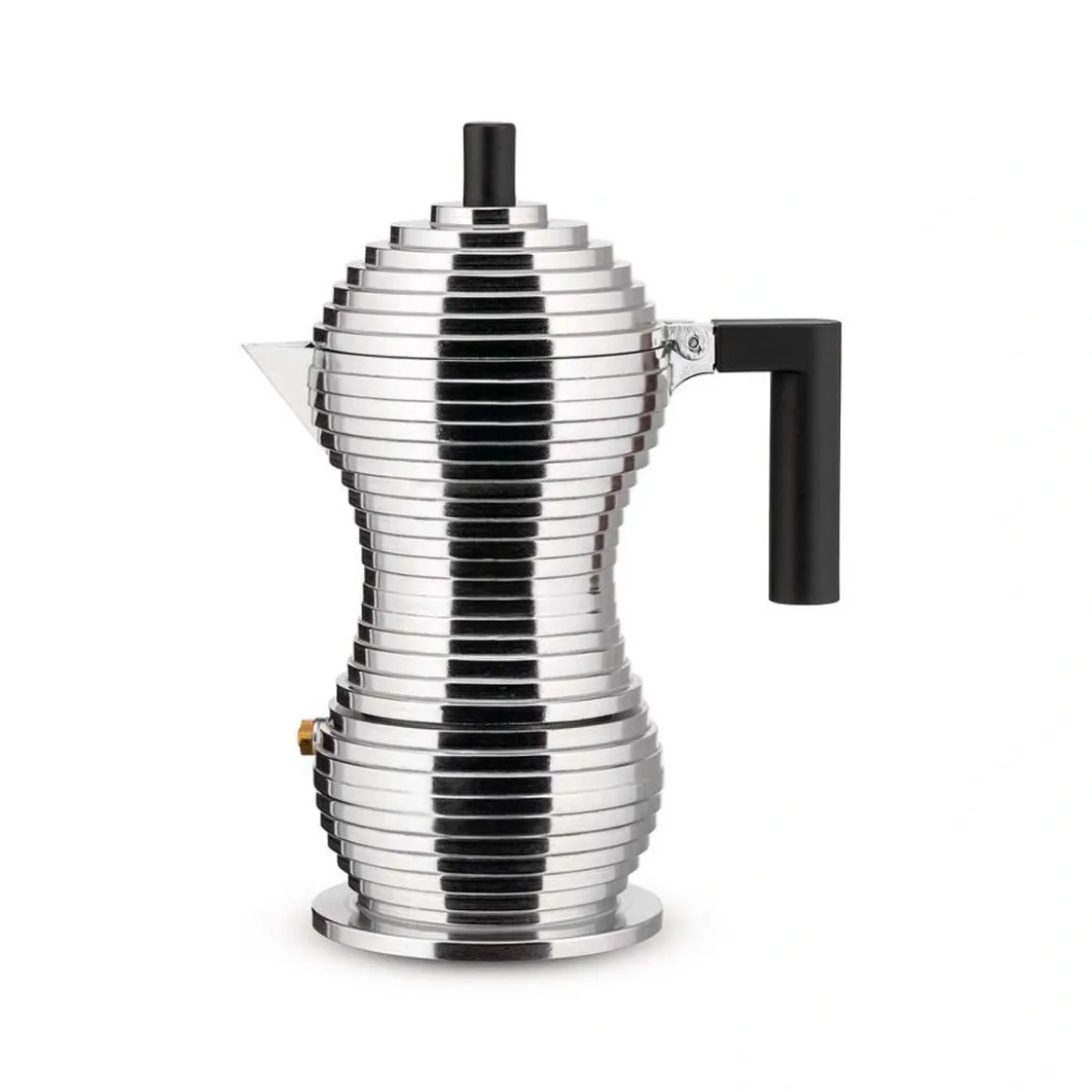 Cafetera de aluminio fundido de Michele De Lucchi Pulcina Alessi (apta inducción)
