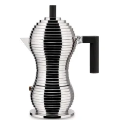 Cafetera de aluminio fundido de Michele De Lucchi Pulcina Alessi (apta inducción)