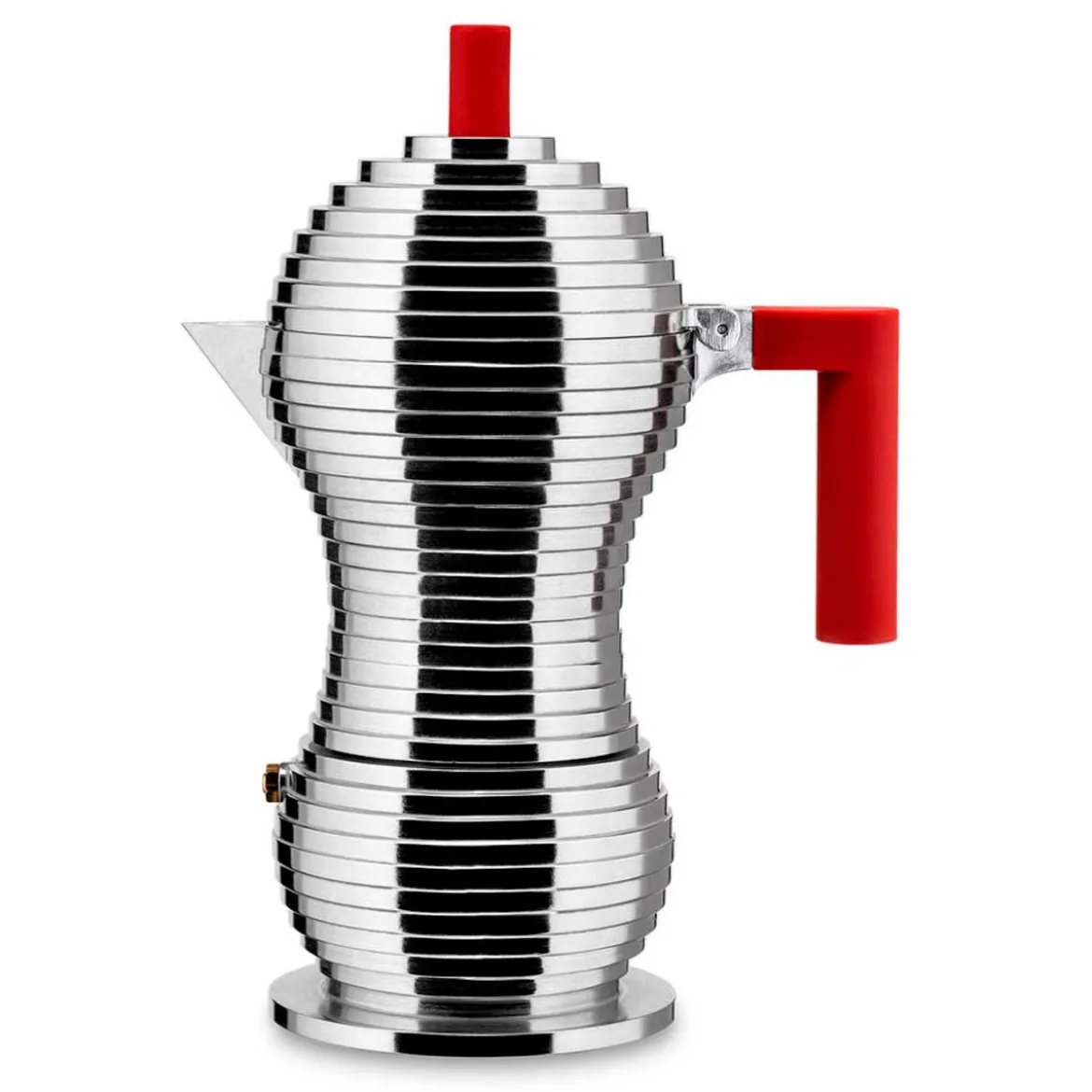 Cafetera de aluminio fundido de Michele De Lucchi Pulcina Alessi (apta inducción)