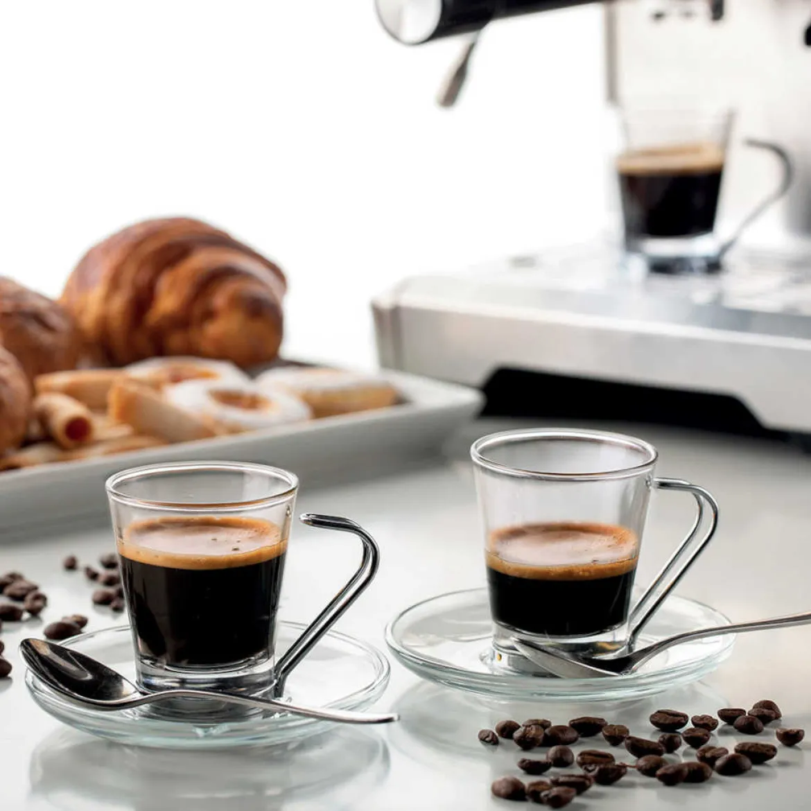 Cafetera Espresso de metal con molinillo de café y monodosis Ariete