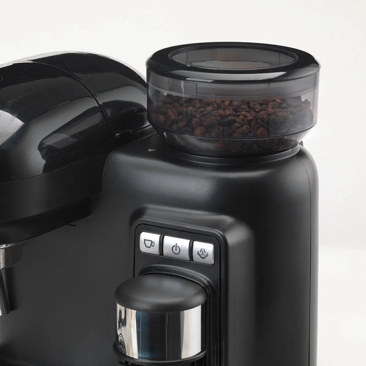 Cafetera Espresso Moderna con molinillo Ariete