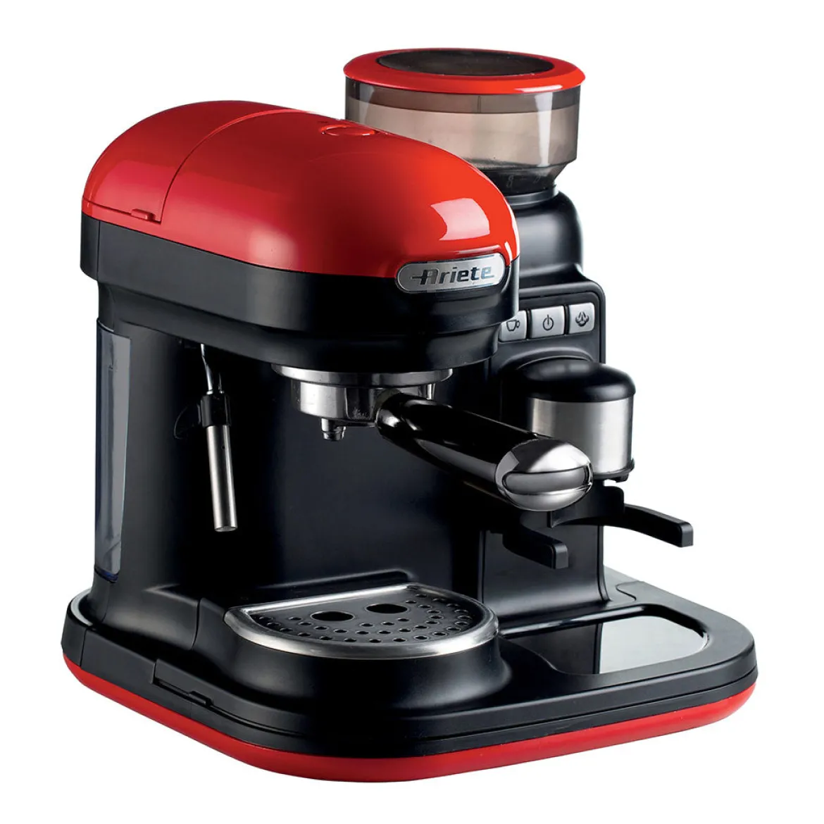 Cafetera Espresso Moderna con molinillo Ariete