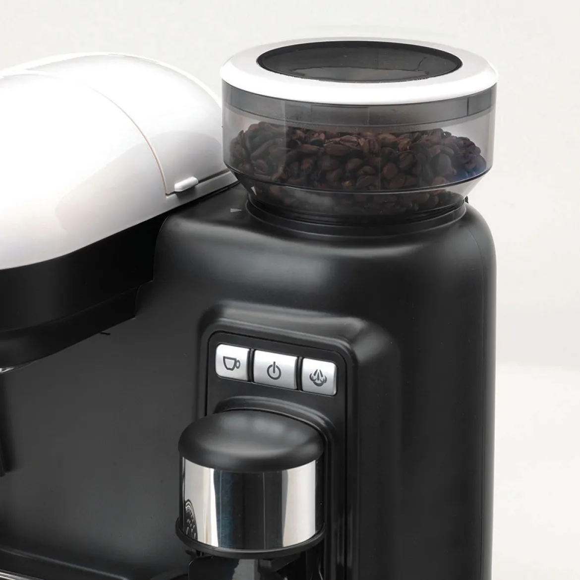 Cafetera Espresso Moderna con molinillo Ariete