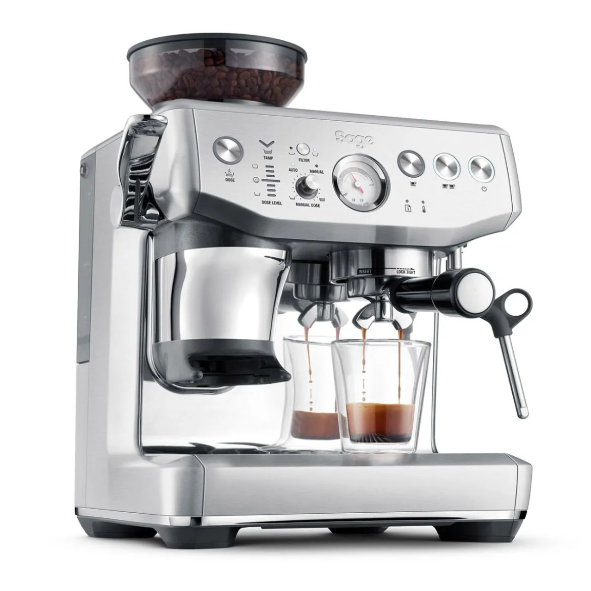 Cafetera Expresso manual con molinillo Barista Express Impress Sage