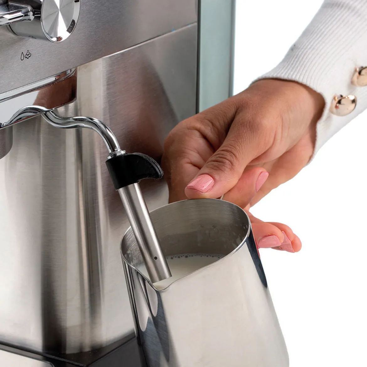 Cafetera Slim Espresso de metal para café molido Ariete
