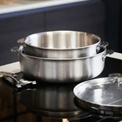 Cazo bajo acero y sauté inox Alchimy Loqy de De Buyer