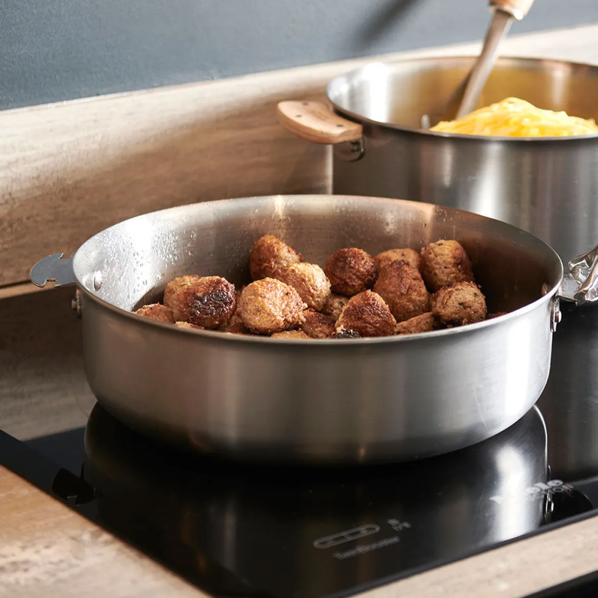Cazo bajo acero y sauté inox Alchimy Loqy de De Buyer