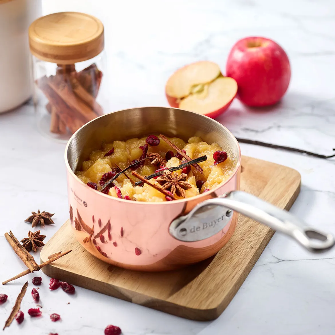Cazo de cobre Inocuivre con mango de inox De Buyer