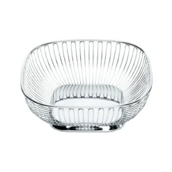 Cesto cuadrado de alambre Alessi