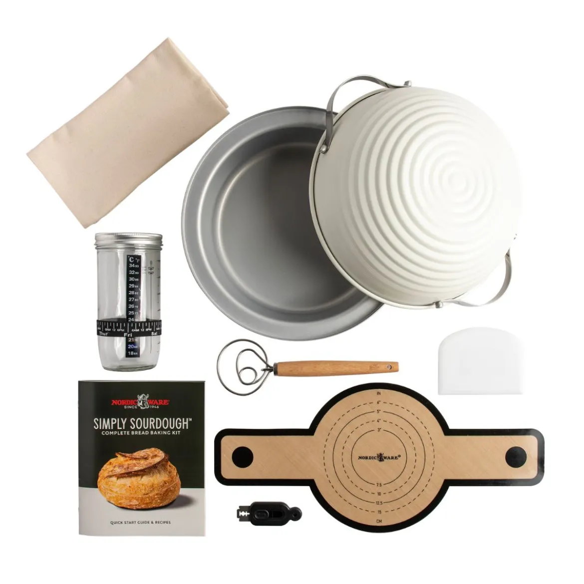 Conjunto de 9 piezas para pan de masa madre Nordic Ware