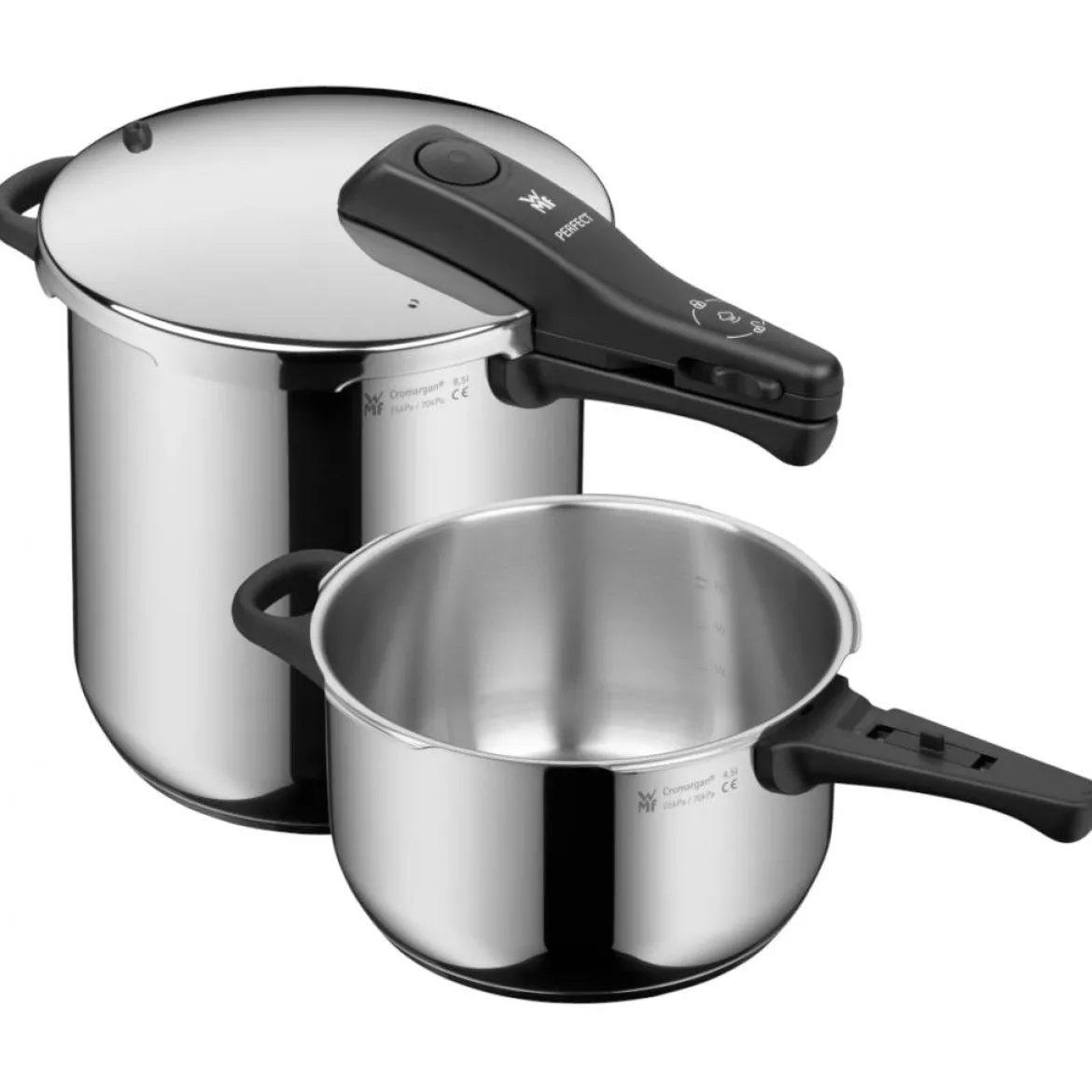 Conjunto olla rápida WMF Perfect 8,5+4,5L