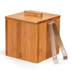 Cubitera de bambú y doble pared de inox con tapa y pinzas Barolo Leopold Vienna