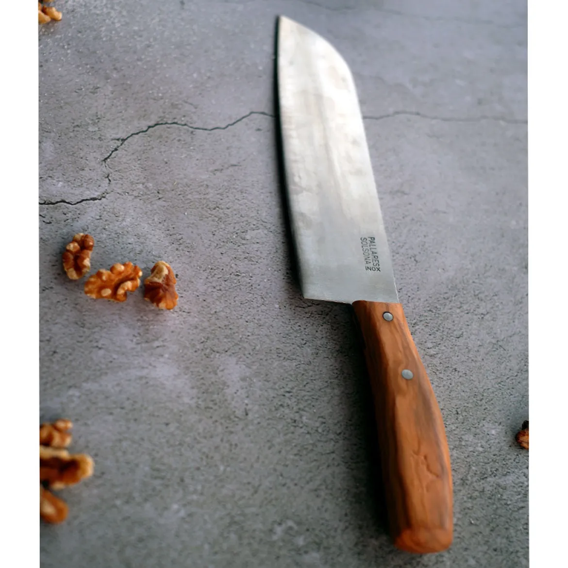 Cuchillo Chef con mango de madera de olivo Pallarès