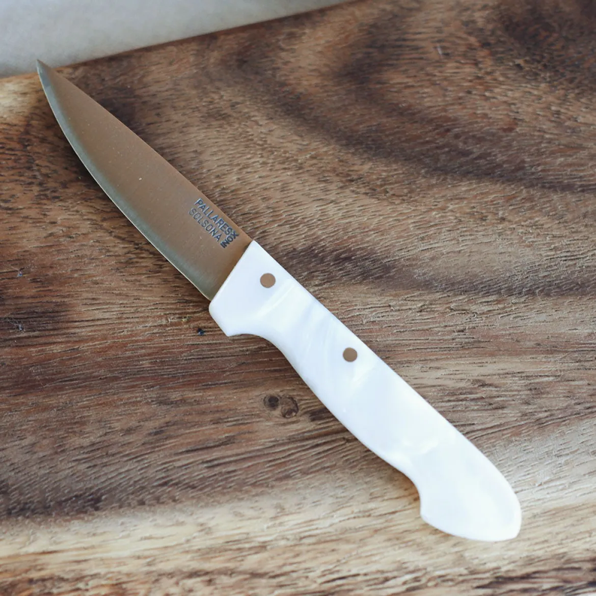 Cuchillo de cocina Inox con mango de Nácar Pallarès