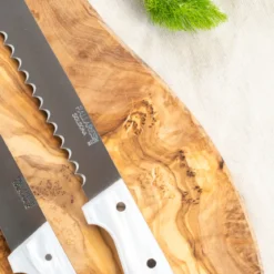 Cuchillo de pan Pallarès de acero inoxidable con mango de nácar
