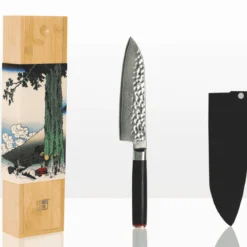 Cuchillos de acero damasco japonés Pakka Damas Kotai