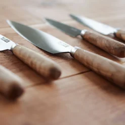 Cuchillos de cocina con mango redondo de olivo Pallarès