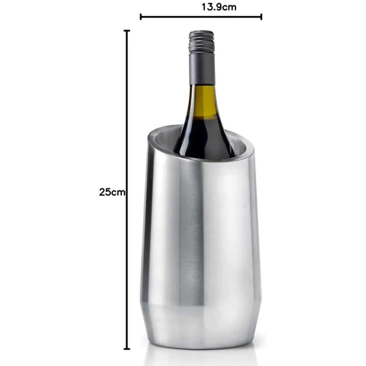 Enfriador de botellas de acero inoxidable de doble pared Leopold Vienna