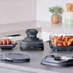 Freidora de aire Crispi Ninja®: la airfryer con cubetas de vidrio y diseño portátil FN101