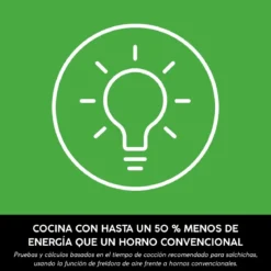 Freidora de aire Crispi Ninja®: la airfryer con cubetas de vidrio y diseño portátil FN101