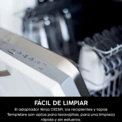 Freidora de aire Crispi Ninja®: la airfryer con cubetas de vidrio y diseño portátil FN101