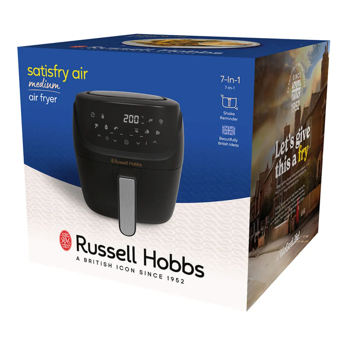 Freidora de aire Satisfry 4l mediana Russell Hobbs