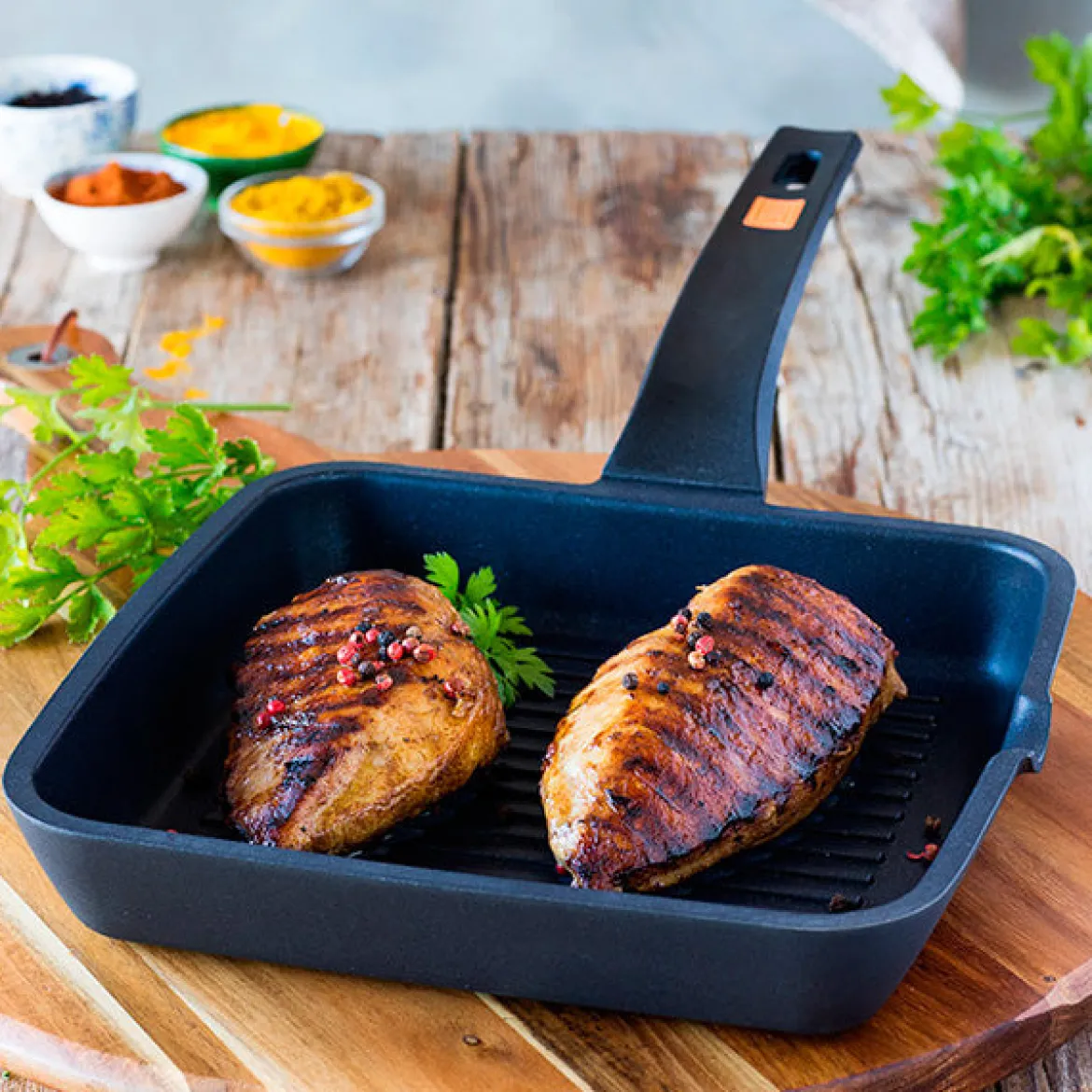 Grill antiadherente con rayas Efficient BRA