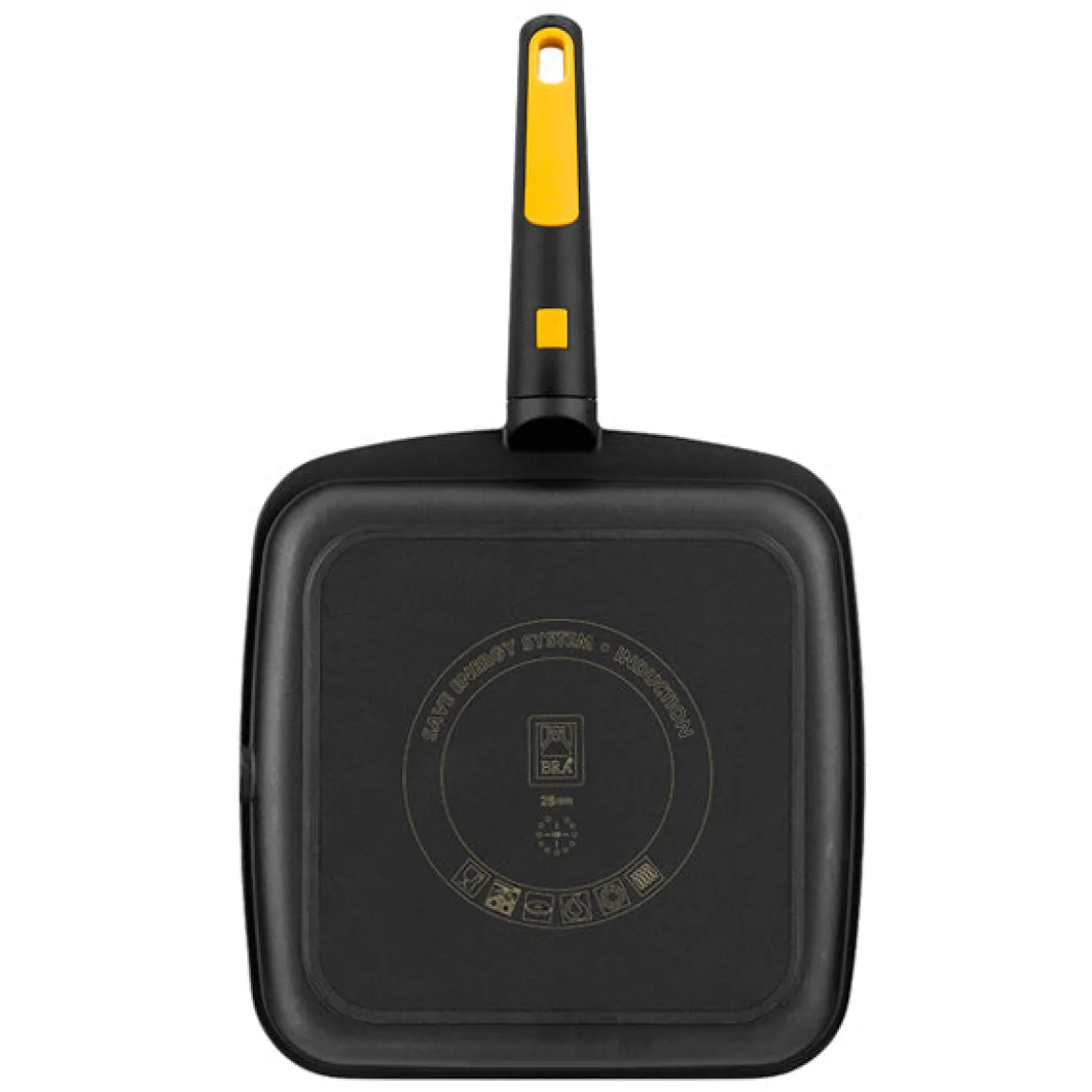 Grill antiadherente estriado mango desmontable Fast Click BRA