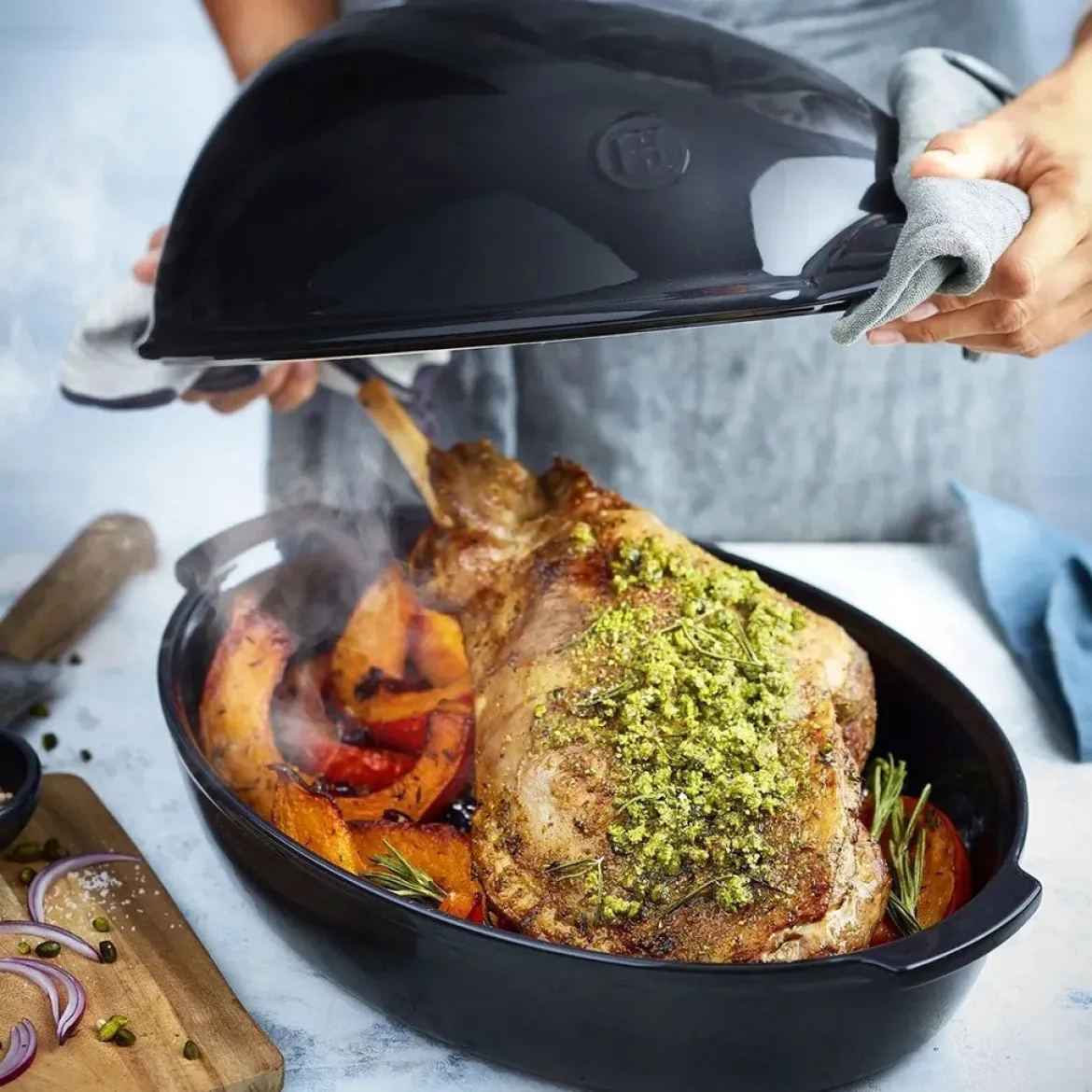 Horno cerámico para asar pollo o pavo Emile Henry