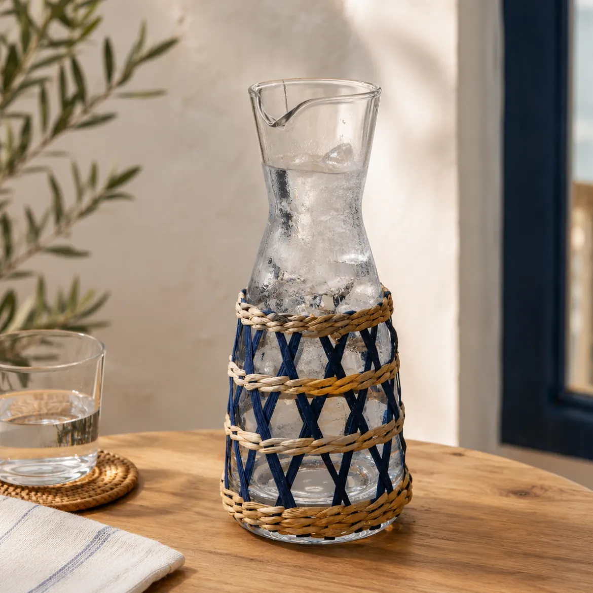 Jarra de cristal con funda Jill Affari of Sweden