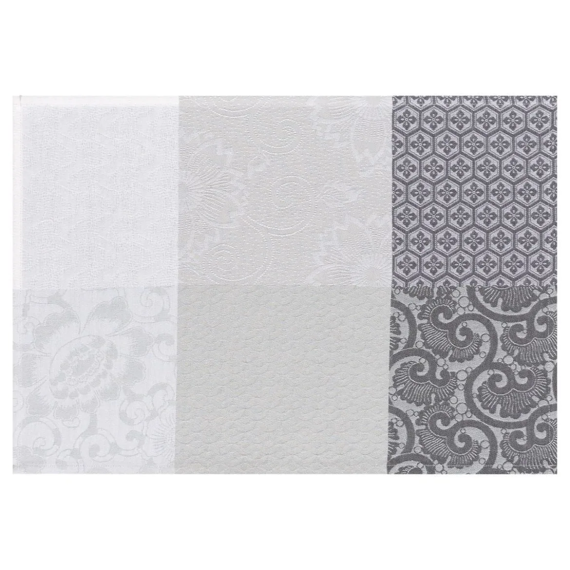 Mantel individual antimanchas de algodón Fleurs de Kyoto Le Jacquard Français